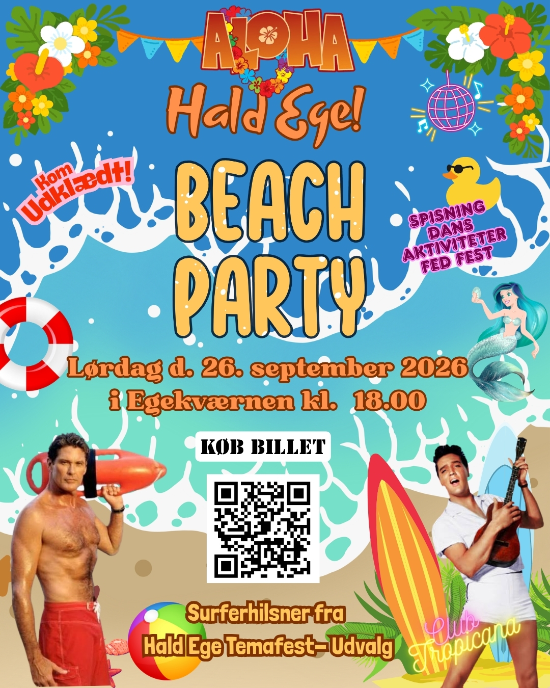 Beach Party – Temafest i Egekværnen, lørdag d. 26. september kl. 18.00